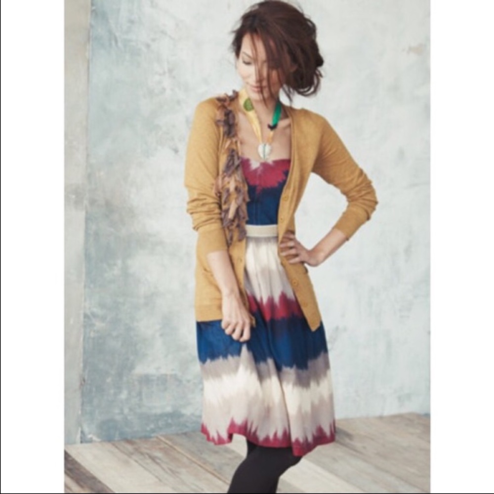 Anthropologie strapless dress